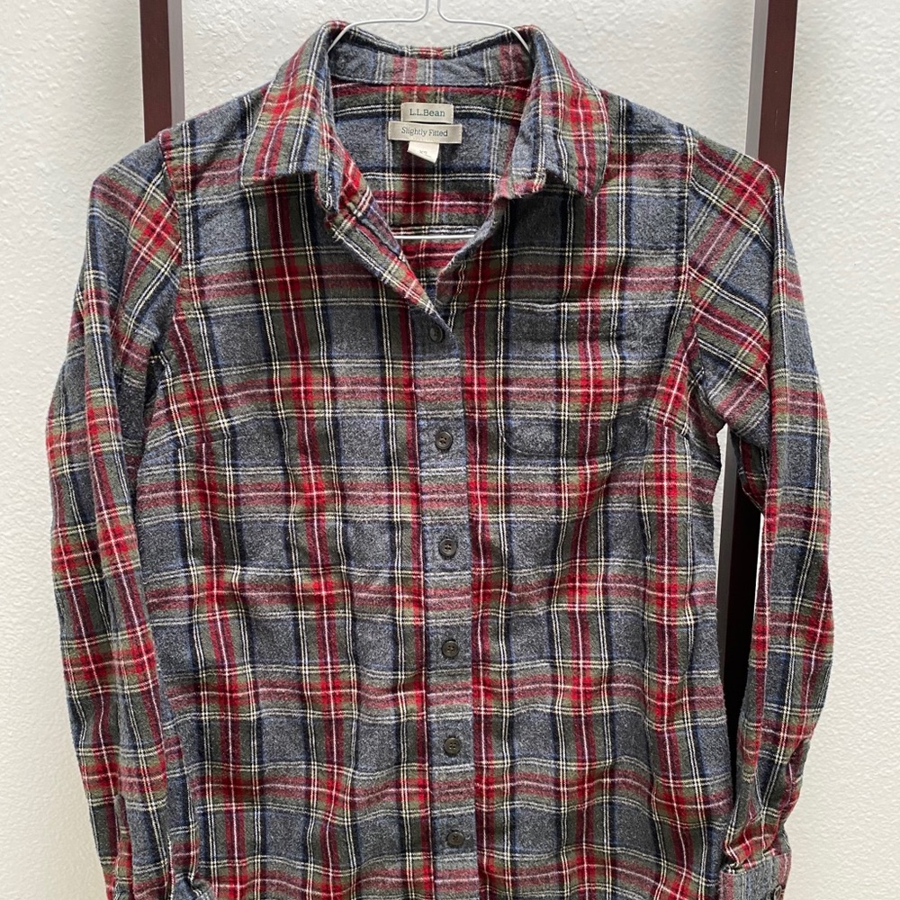 LL Bean Slightly Fitted Flannel